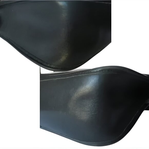 VINTAGE COACH PATRICIA LEGAC FLAP BLACK LEATHER CROSSBODY SHOULDER HANDBAG - Picture 4 of 8